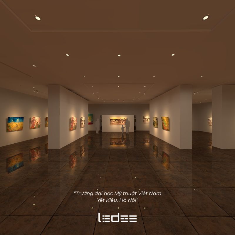 Tìm hiểu về biểu đồ CRI và xu hướng TM-30 trong chiếu sáng kiến trúc 11 Ứng dụng biểu đồ CRI trong chiếu sáng phòng tranh nghệ thuật