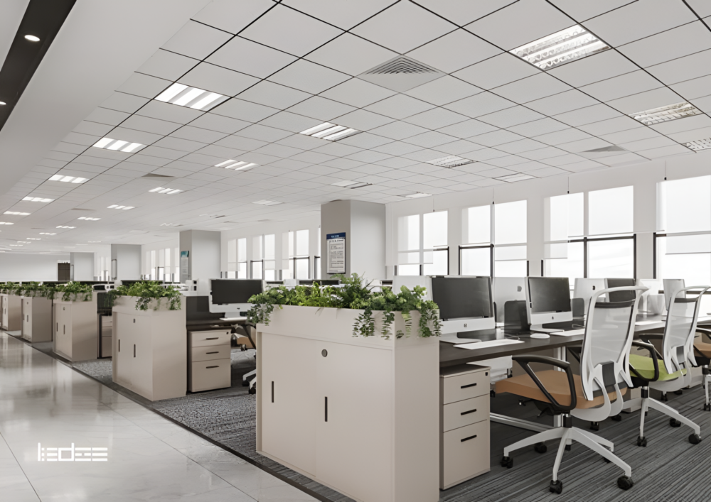 Xu hướng chiếu sáng văn phòng được ưa chuộng 2026 5 Hệ thống đèn LED tiết kiệm điện cho văn phòng hiện đại