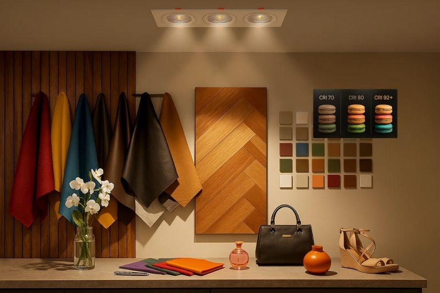 Đèn LED âm trần chỉnh hướng chiếu GD465B-3 11 Đèn LED âm trần chỉnh góc chiếu GD465B-3 Ledee có độ hoàn màu cao