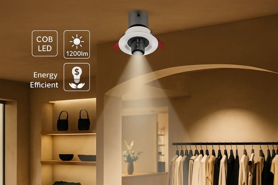 Đèn LED spotlight âm trần RS022B 10 Đèn LED âm trần spotlight RS034B Ledee chất lượng chip LED caao cấp