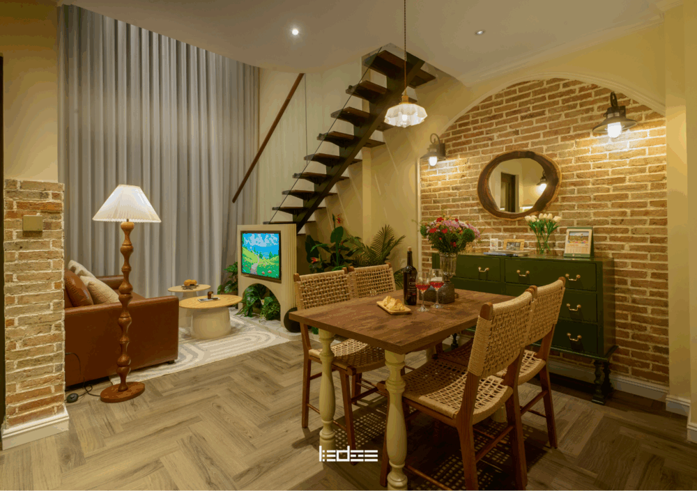 Chiếu sáng kiến trúc Farmhouse | Tinh tế, ấm áp và gần gũi thiên nhiên 2 LEDEE thực hiện thiết kế chiếu sáng phong cách FarmHouse trong căn hộ tại khu Onsen, Ecopark