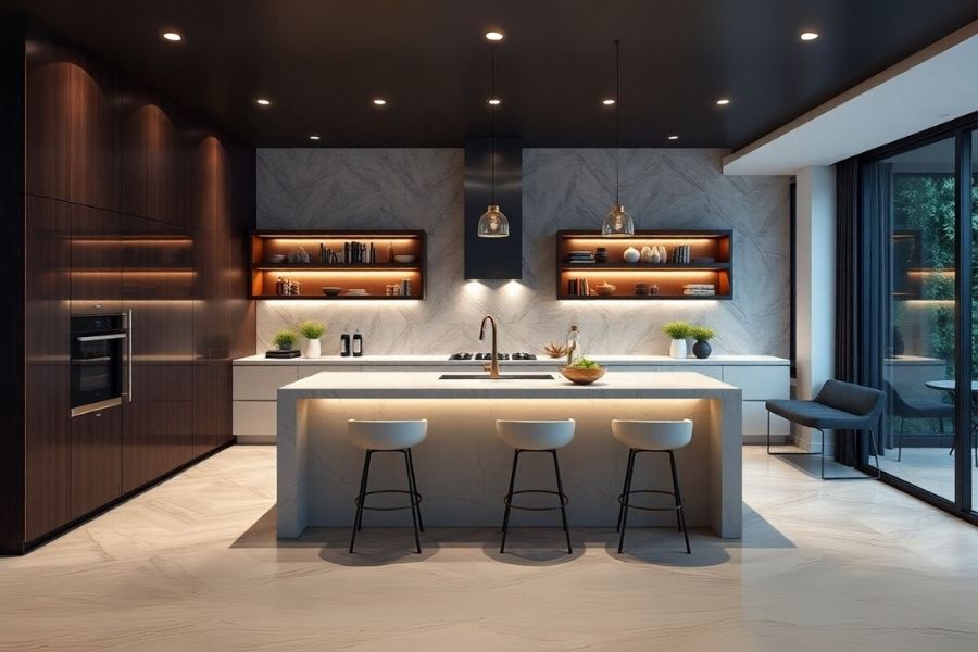 Sử dụng đèn LED âm trần Ledee chiếu sáng không gian sống
