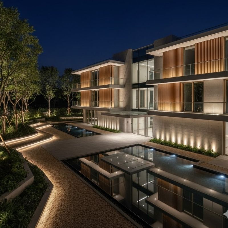 Thiết kế chiếu sáng cảnh quan kiến trúc 