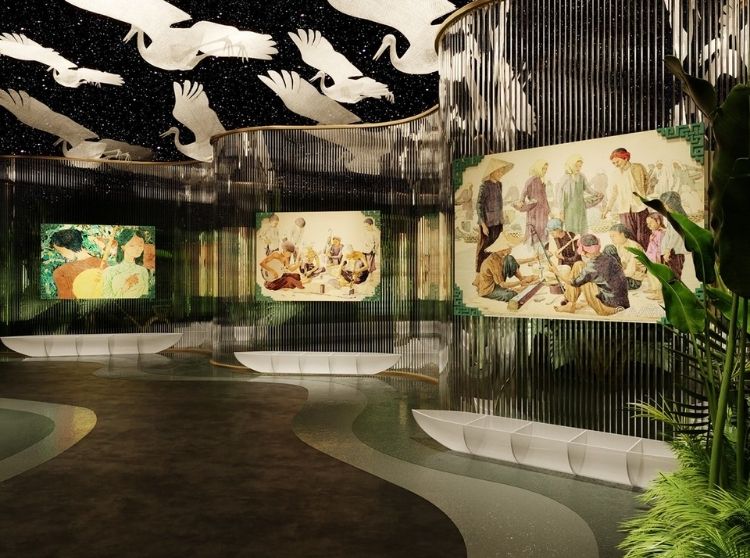 thiet-ke-chieu-sang-trien-lam-tranh-ledee