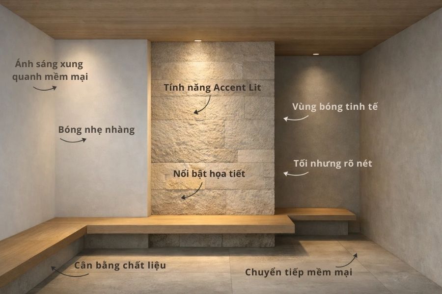 Thiết kế chiếu sáng phong cách tối giản Minimalism - Tinh gọn nhưng đủ đầy 9 Thiết kế chiếu sáng phong cách tối giản cân bằng vùng sáng - tối