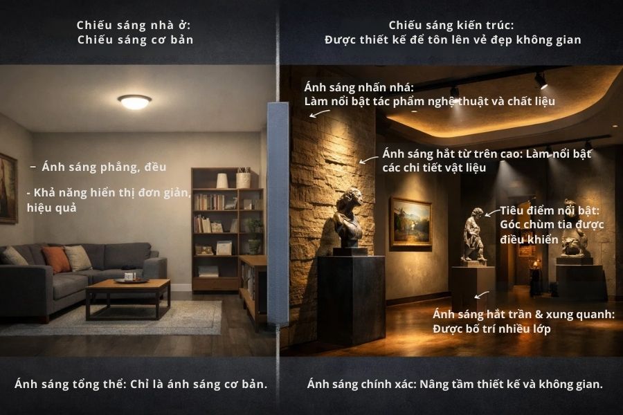 Thiết kế chiếu sáng công tình kiến trúc chuyên nghiệp 