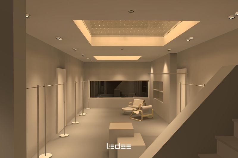 Bố trí đèn chiếu sáng cửa hàng để sản phẩm luôn nổi bật 14 Mô phỏng ánh sáng trên phần mềm DIALux