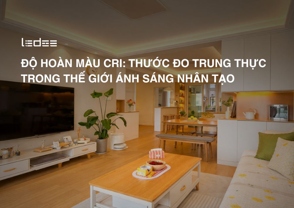 Độ hoàn màu CRI: Thước đo trung thực trong thế giới ánh sáng nhân tạo