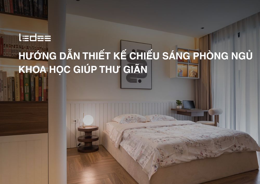 Hướng dẫn thiết kế chiếu sáng phòng ngủ khoa học giúp thư giãn